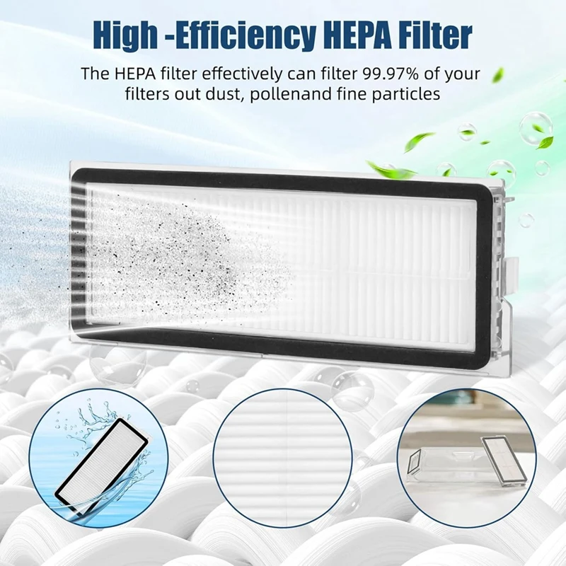 مجموعة الملحقات لقطع غيار روبوت المكنسة الكهربائية Qrevo S/Qrevo Pro/Qrevo Plus/Qrevo-Maxv-A69M