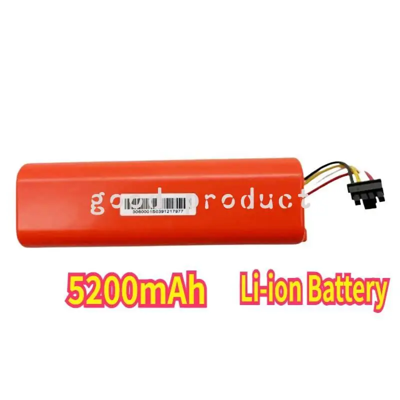 

For Xiaomi Roborock Li-ion Battery Replacement for S50 S51 S55 S5 T6 Max S6 Pure S7 E4 E5 E6 Robot Vacuum Cleaner 5200mAh