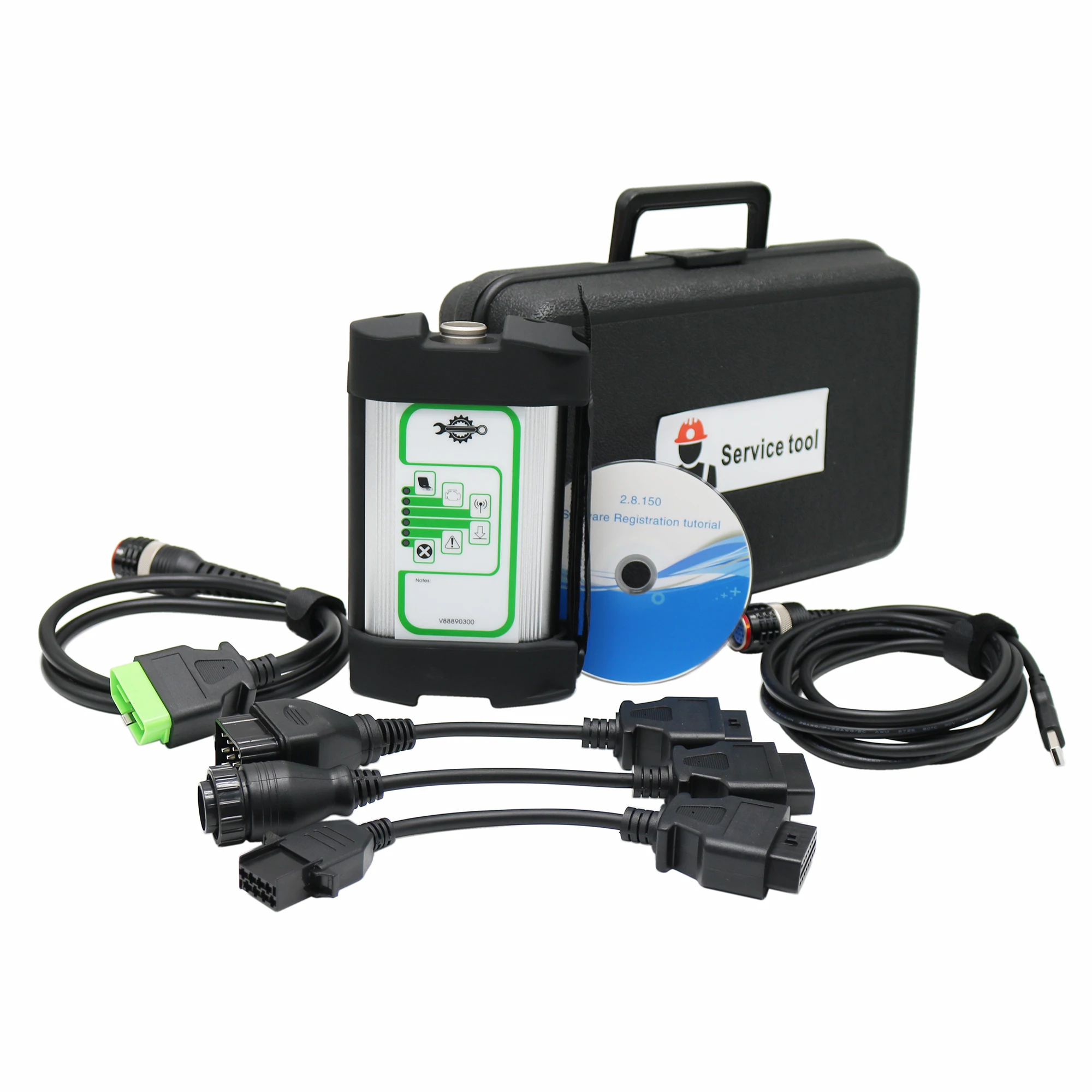 For Vocom1 Diagnostic Scanner Tools Kit 88890300 Vocom Interface VOCOM1 Cable ​For Volvo Truck Excavator Buses Yac