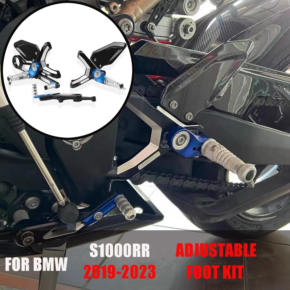 

S1000RR 2023 Motorcycle Foot-Peg Set Right And Left For BMW S1000RR 19-23 M Performance Parts CNC Adjustable Rear Set Foot Rest