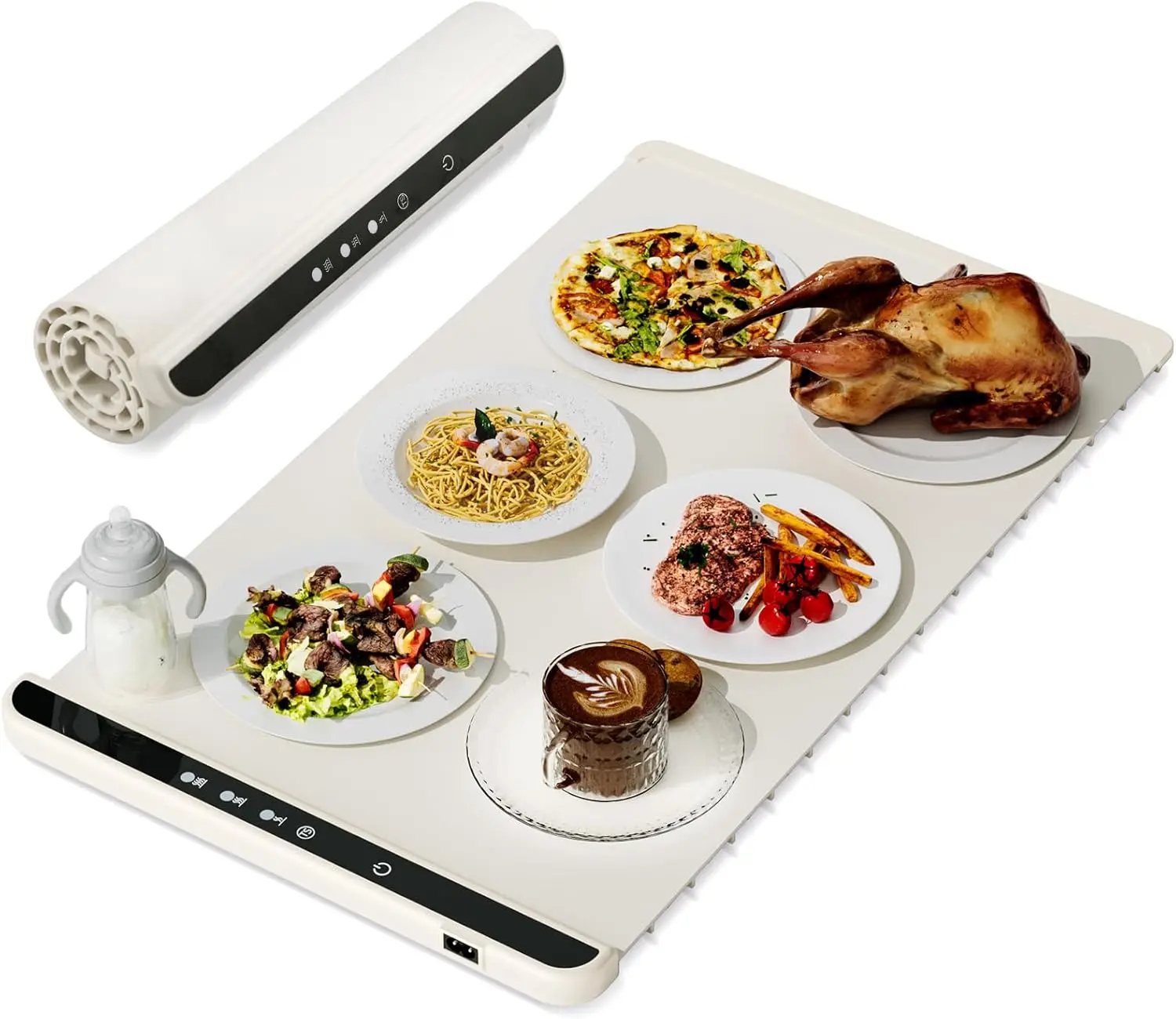 

Buffet 3 Temperature Ratings Foldable Food Heating Pad for Party and Family Daily Use