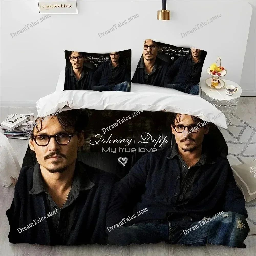 

Johnny Depp Series Comforter Bedding Set Duvet Cover 3d Bedding Fashion Design Decoration King Duvet Cover Set Double Bed Set741