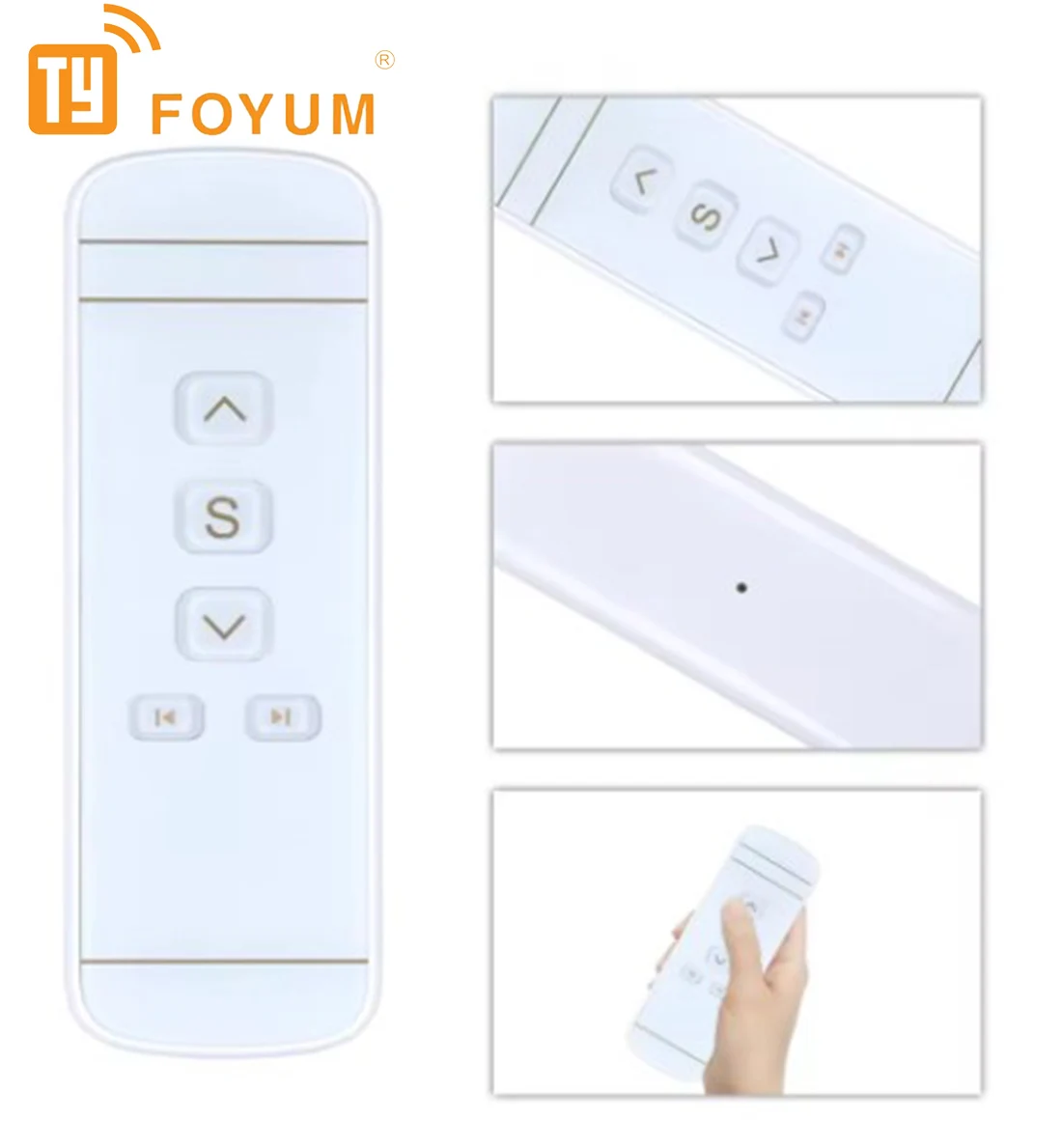 433.42MHz 5-channel/Single-channel Remote Control Curtain Controller Transmitter with Rolling Code Remote Control Switch 1PCS