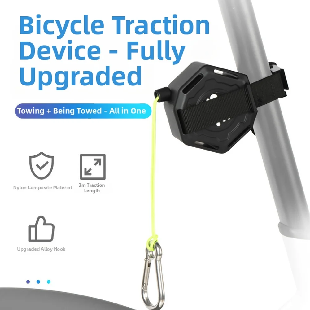 For Child Bicycle Tow Rope - PA6+GF Rope For Consistent Connection Between Rider And Guide During Movement