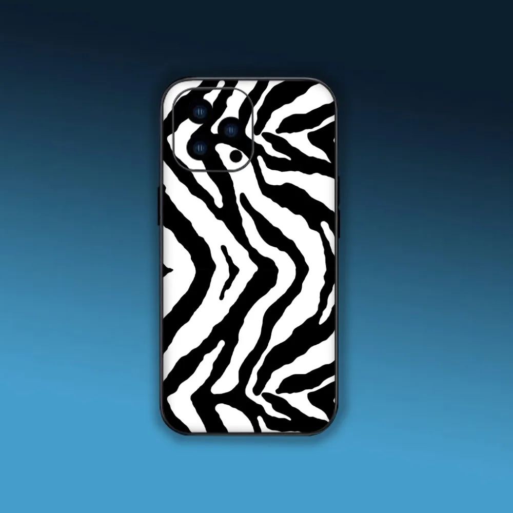 Interesting Zebra stripe Phone Case For Samsung S24 S23 S22 S21 S20 Plus Ultre Note S20 FE Black Case