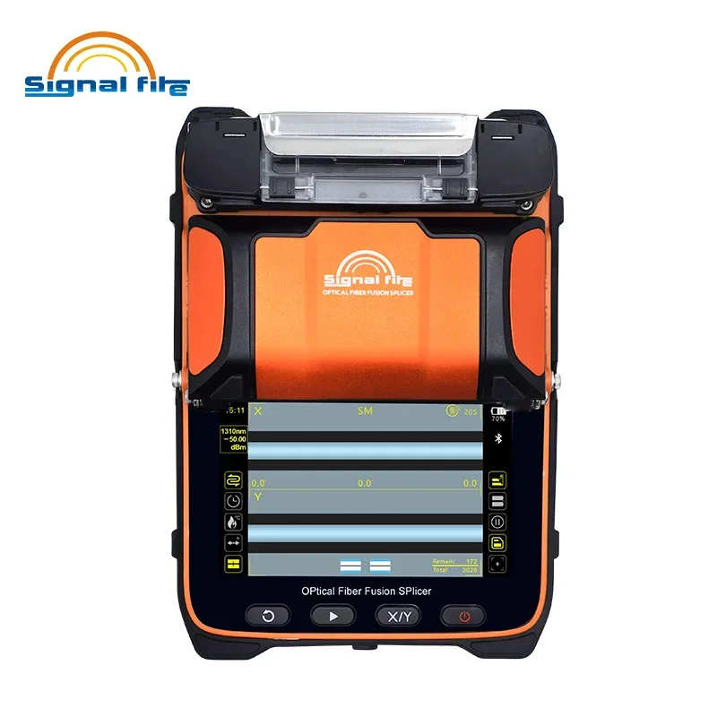 Imagem -03 - Signal Fire-optical Fiber Fusion Splicer Splicing Machine Motores Alinhamento do Núcleo Brand Model Ai10a Ai-9 Ai8c Ai6a Novo