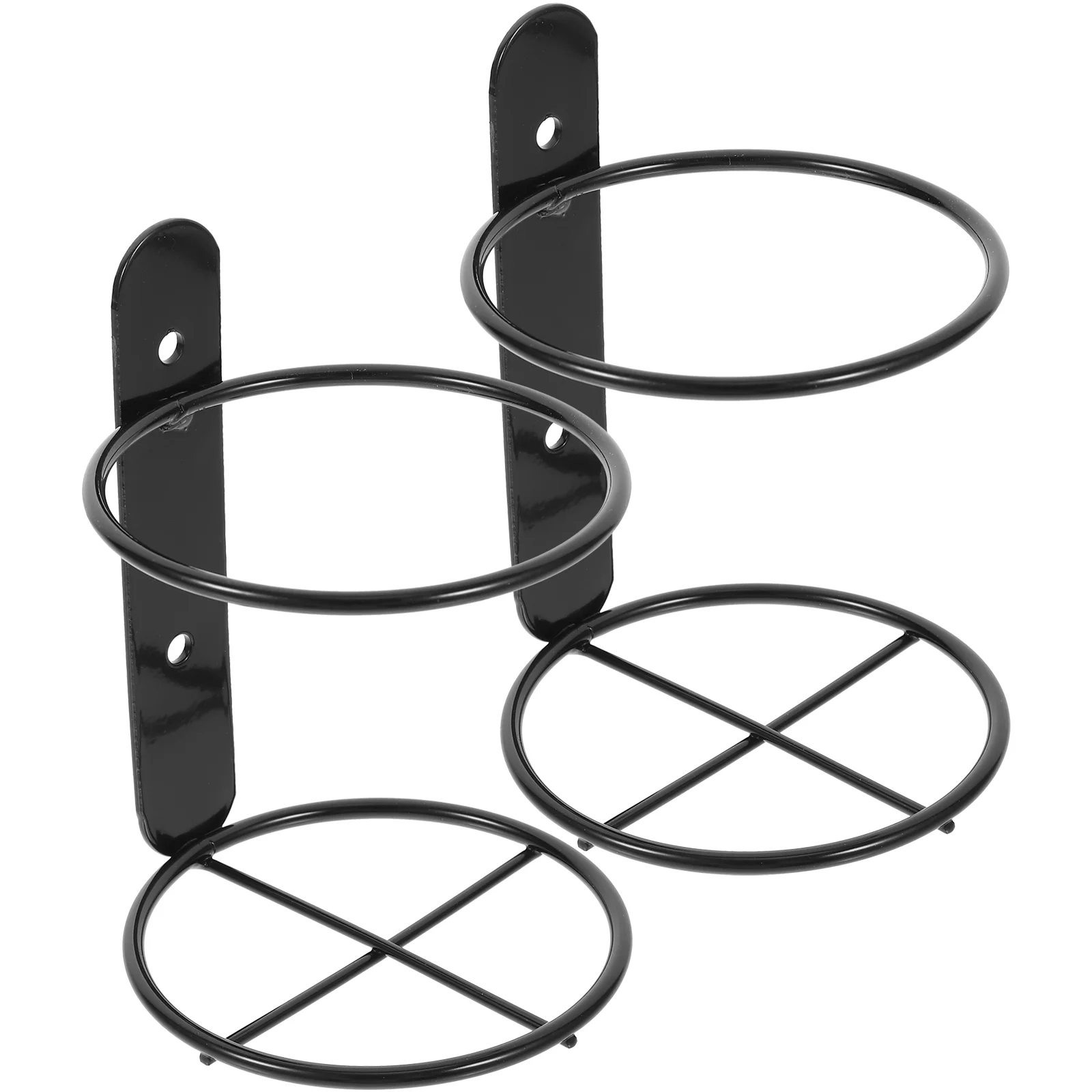 

Wall Mounted Rack 2 Pcs Metal Bottle Holder Storage Display Stand Home Bar Decor Kitchen Pub Accessory