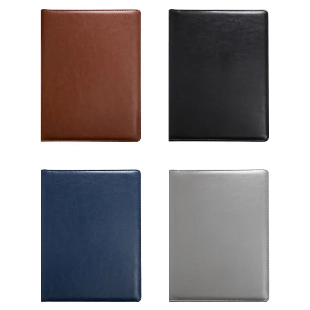 A4 File Folder Business Writing Clipboard Paper Organizer Memo Clipboard Manager Signature Board Writing Tablet PU Leather