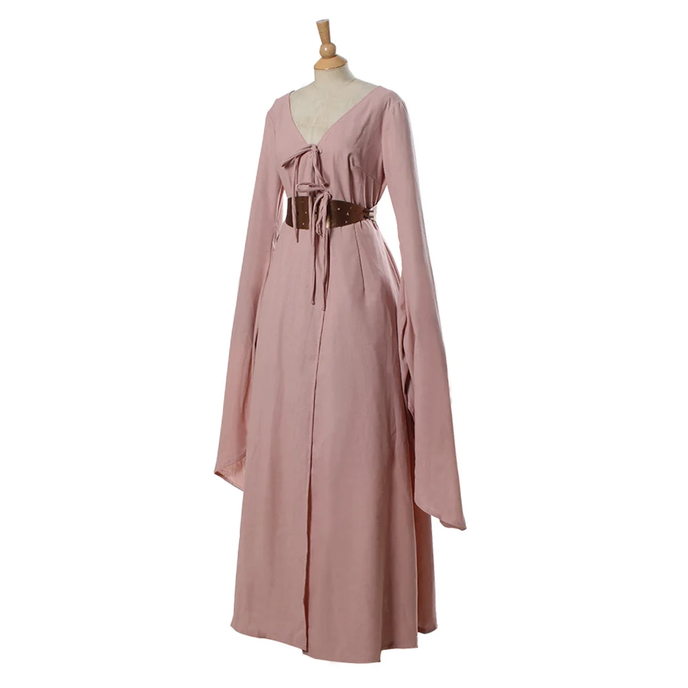 TV-Serie Sansa Cosplay Stark Kostüm Rosa Kleid für Frauen Halloween Party Bühnenoutfit