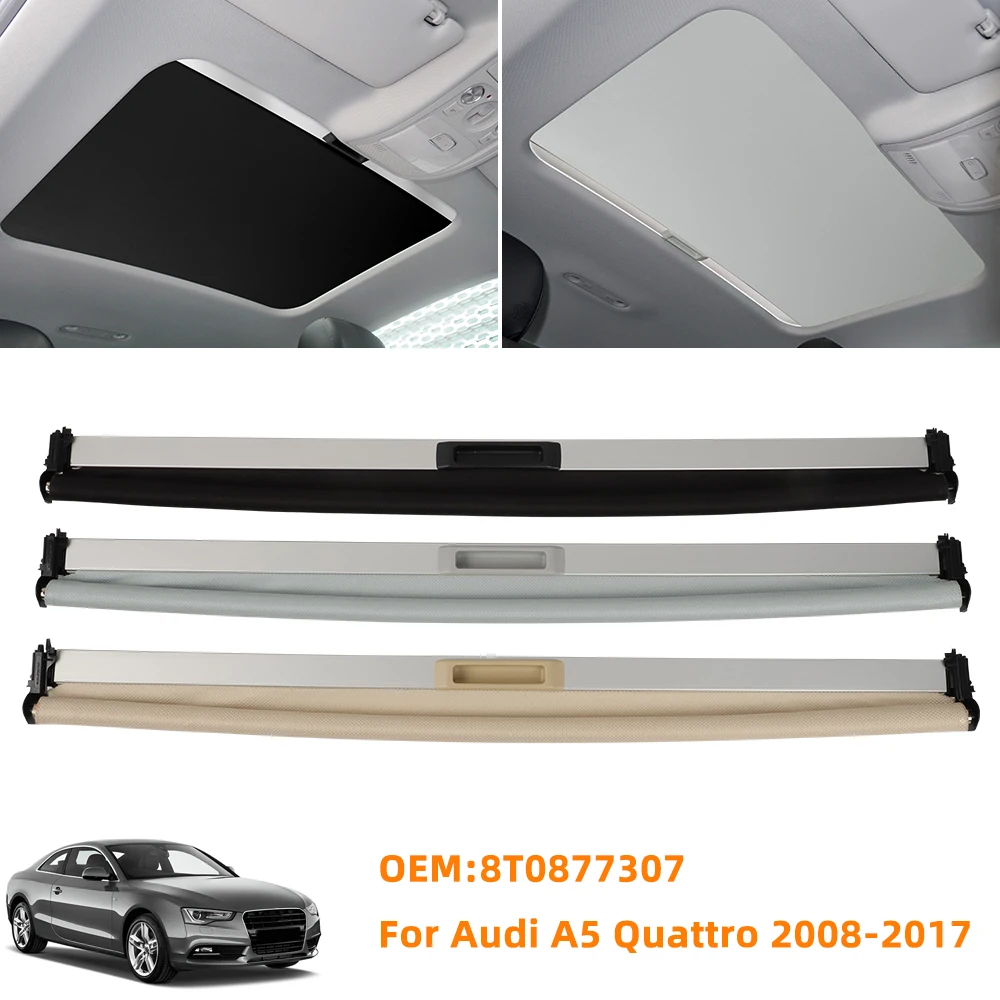 Car Panorama Sunroof Sunshade For Audi A5 Quattro 2008-2017 Skylight Sunroof Sunshade Curtain Assembly 8T0877307