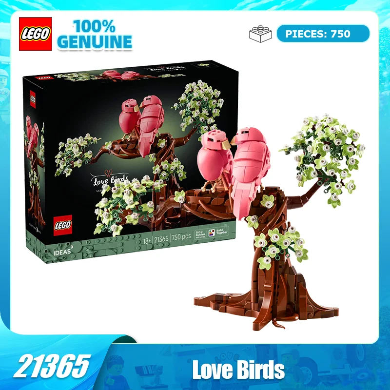 

Конструктор LEGO 21365 «Влюбленные птички» для мальчиков и девочек, игрушка для сборки, подарок на день рождения, подарок на День святого Валентина