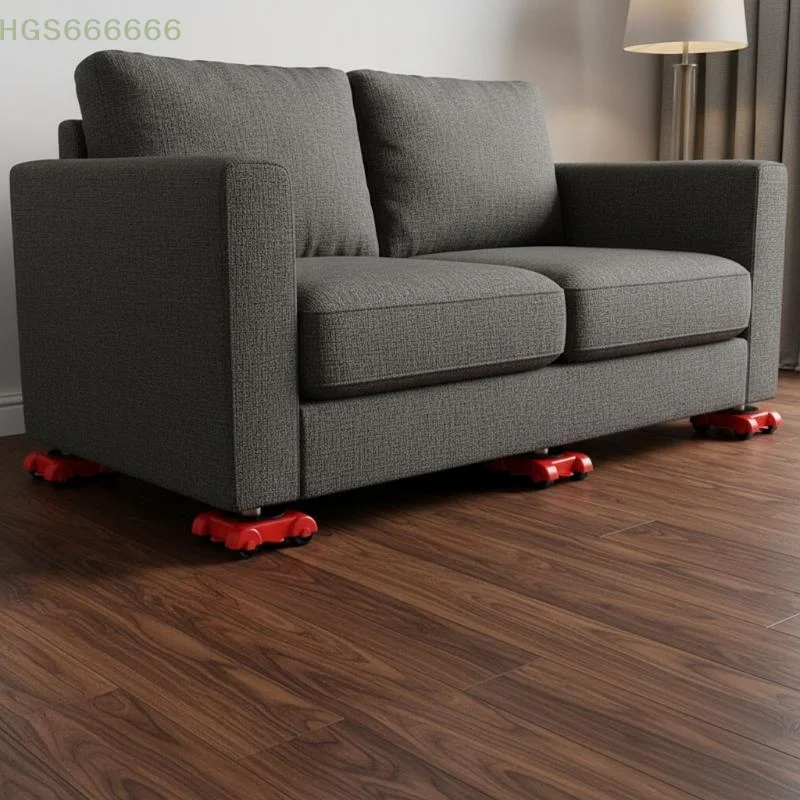 

Moving Roller with Wheel Bar 5 8Pcs Heavy Duty Furniture Lifter Set for Easy Appliance Sofa Bed Transport