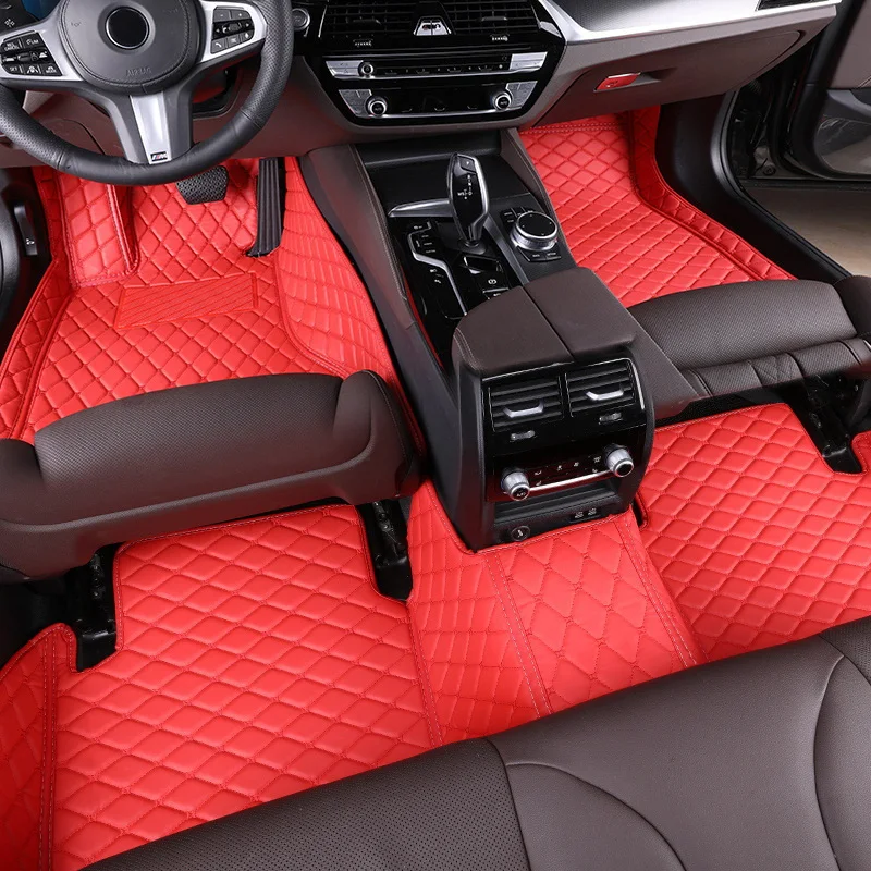 

НОВЫЕ синие, красные, черные, серые автомобильные коврики с полным покрытием для Skoda Kodiaq, аксессуары для салона