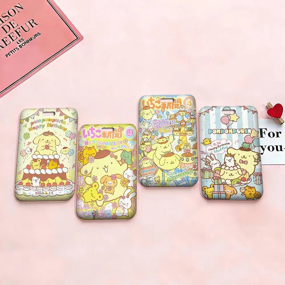 

Милый держатель для бейджа P-Pom P-Pom P-Purin из ПВХ, чехол для ID-карты, для работы, для медсестер, для ключей и кошелька