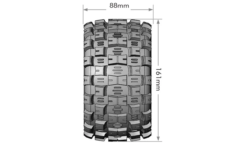 Louise Mft Mt 3.8 ST-MCROSS 1:8 Sport rim Black (2) 17mm Hpi / 0 Offset - L-T3327BH