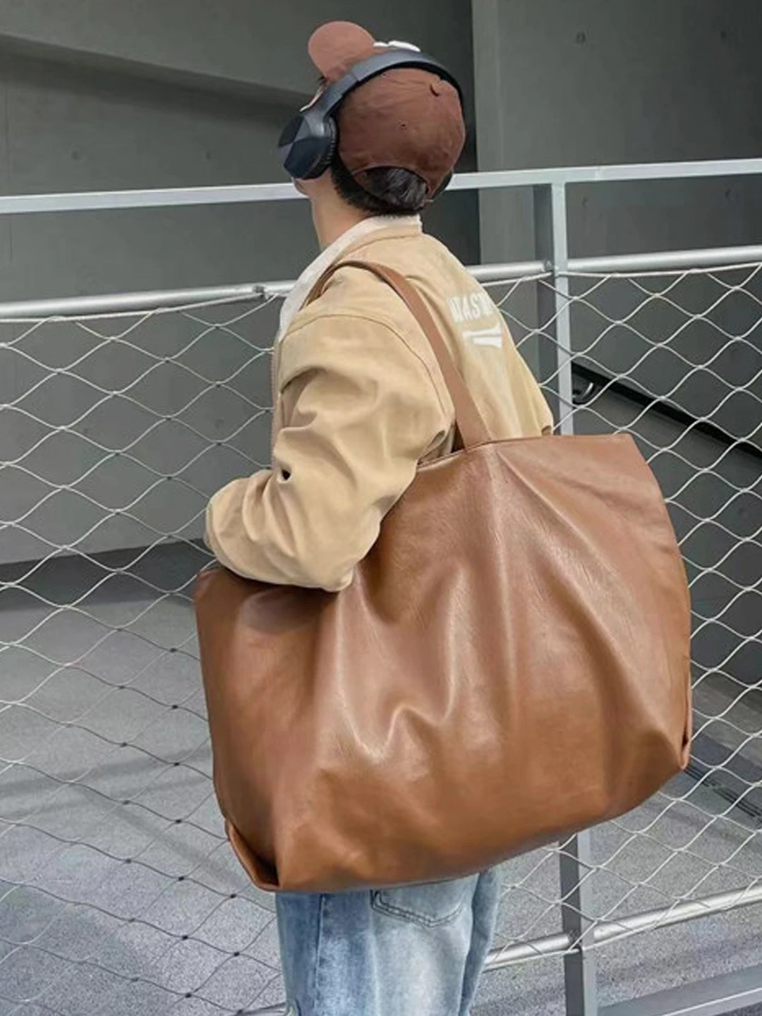 Casual Vintage Underarm Tote B - Street Fashion In Korea ulasan dan harga