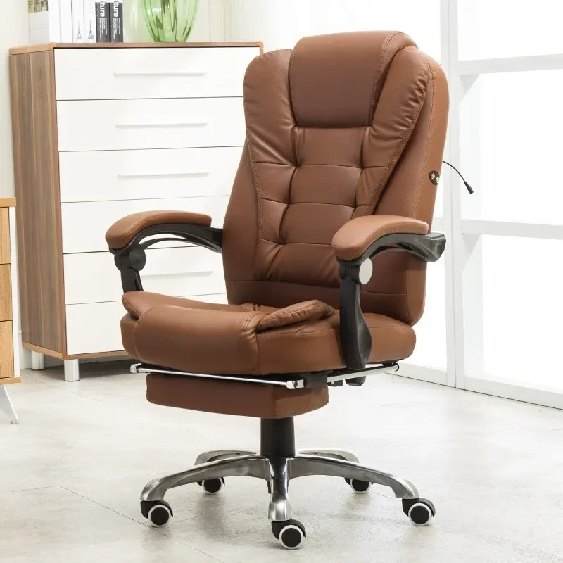 Office Chair Computer Chair Home Comfort Sedentary Waist Protection Recumbent Ergonomic Chair with Massage Conference