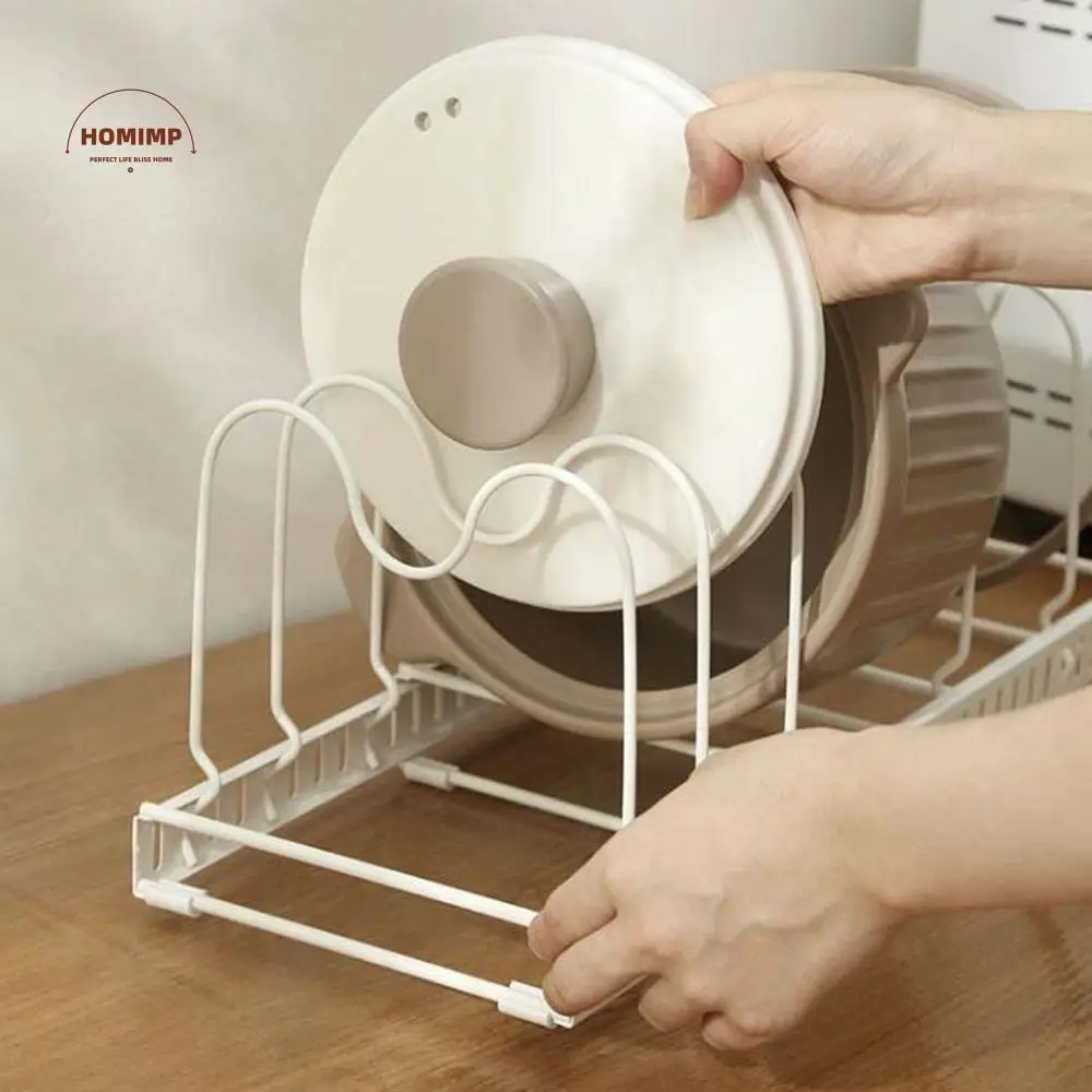 

Expandable Dish Rack Pans Organizer Rack Adjustable Compartments Dish Storage Rack Kitchen Utensils