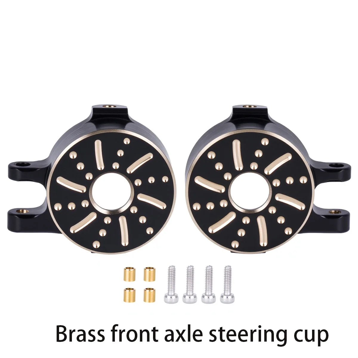 RC series brass counterweight kit, differential cover, steering cup, rear axle counterweight base plate, foot pedal