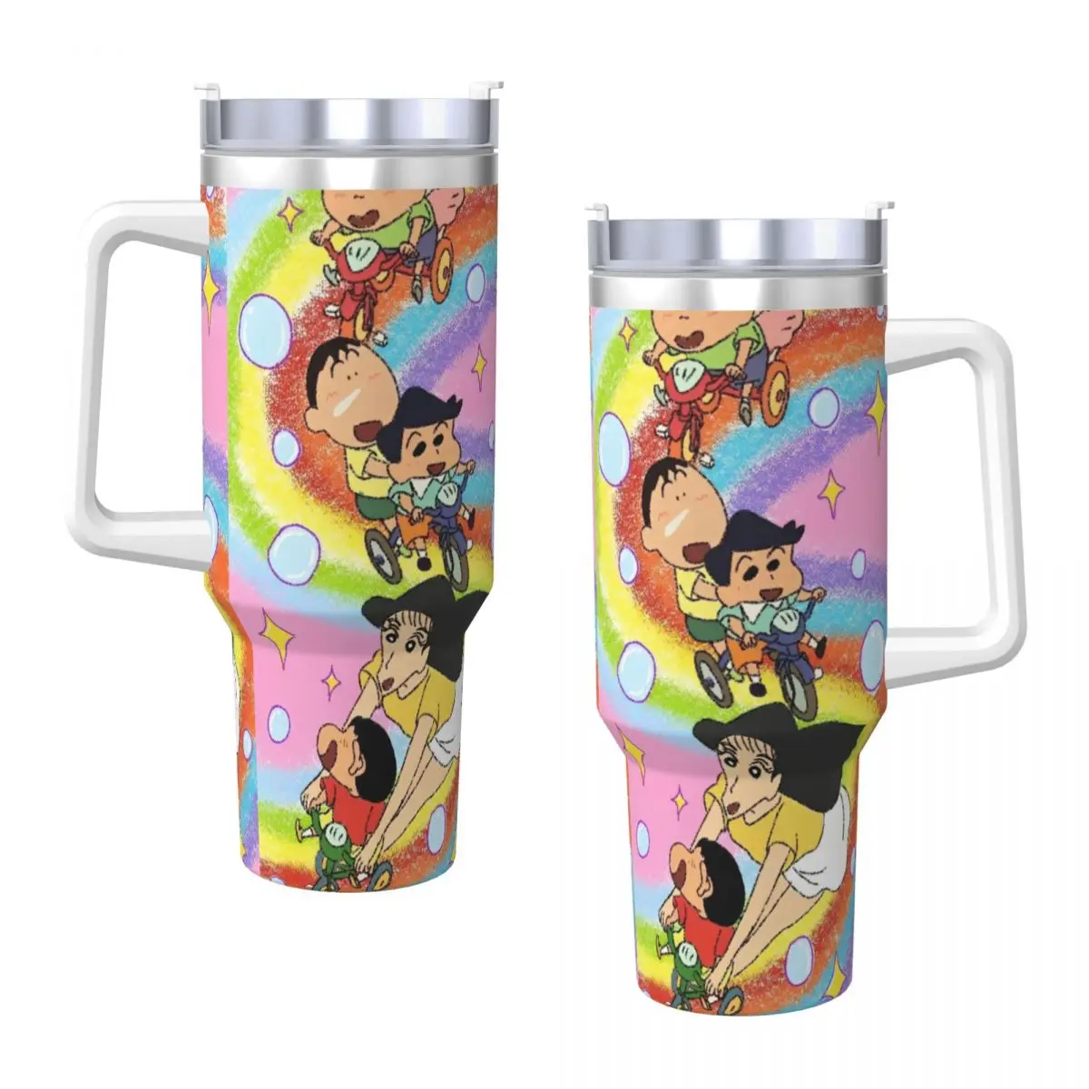 Stainless Steel Tumbler Crayons Nohara Shinnosuke Thermal Mug shins-chans Keep Heat Hot Drinks Mugs Cup