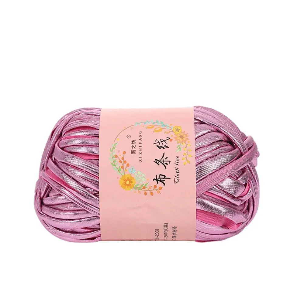 100g Imitation Leather Shiny Crochet Yarn DIY Hand Knitting Yarn Ball For Bag Blanket Cushion T-Shirt