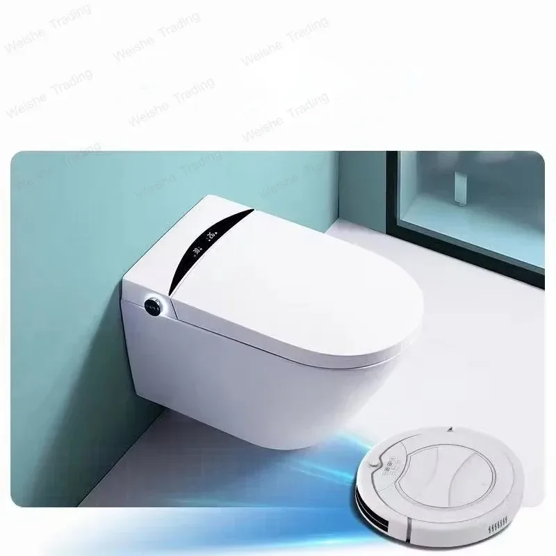 Controlled Smart Bidet Toilet AT31A Luxury P-trap Wall Hung Intelligent WC Elongated Remote