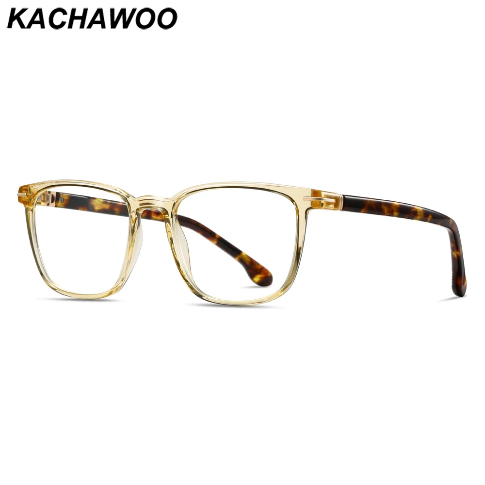 

Kachawoo мужские синие светоблокирующие компьютерные очки tr90 ацетатные желтые леопардовые черные квадратные очки в оправе мужские подарки на день рождения