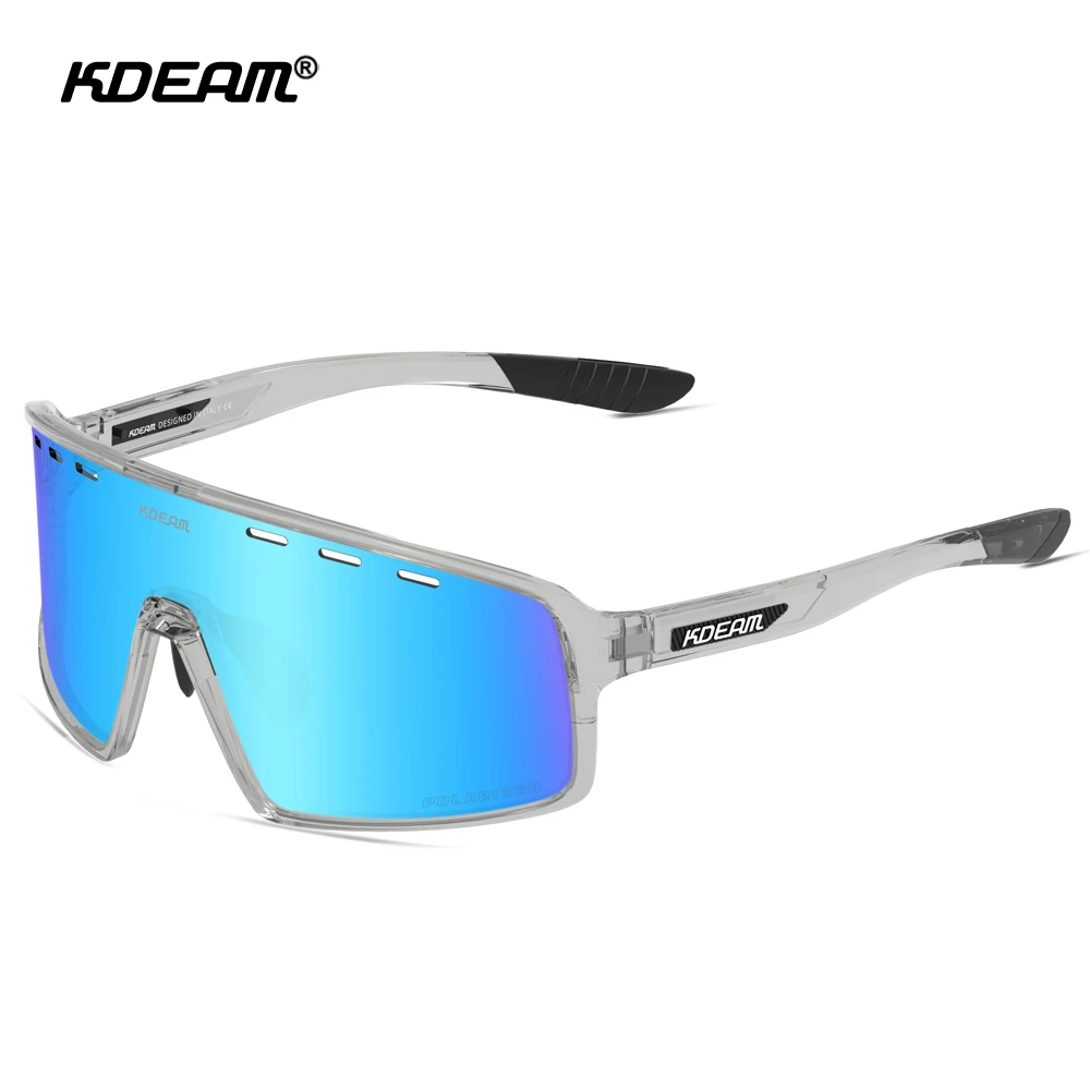 

KDEAM Advanced Men's Cycling Sunglasses TR90 Material Frame Polarized Glasses With Ventilation Holes Designed Riding Sunglass