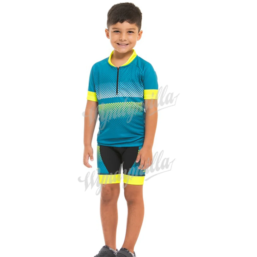 Kids Cycling Jersey Set Boys Summer Cycling Clothing MTB Ropa Ciclismo Child Bicycle Wear Sports Suit children\'s cycling clothes