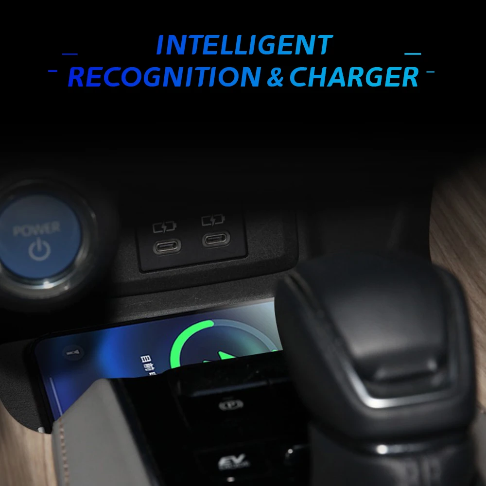 For Toyota Harrier 2020-2025 Wireless Car Charger Fast Charging Dashboard Mount Accessory Compatible with Xiaomi iPhone