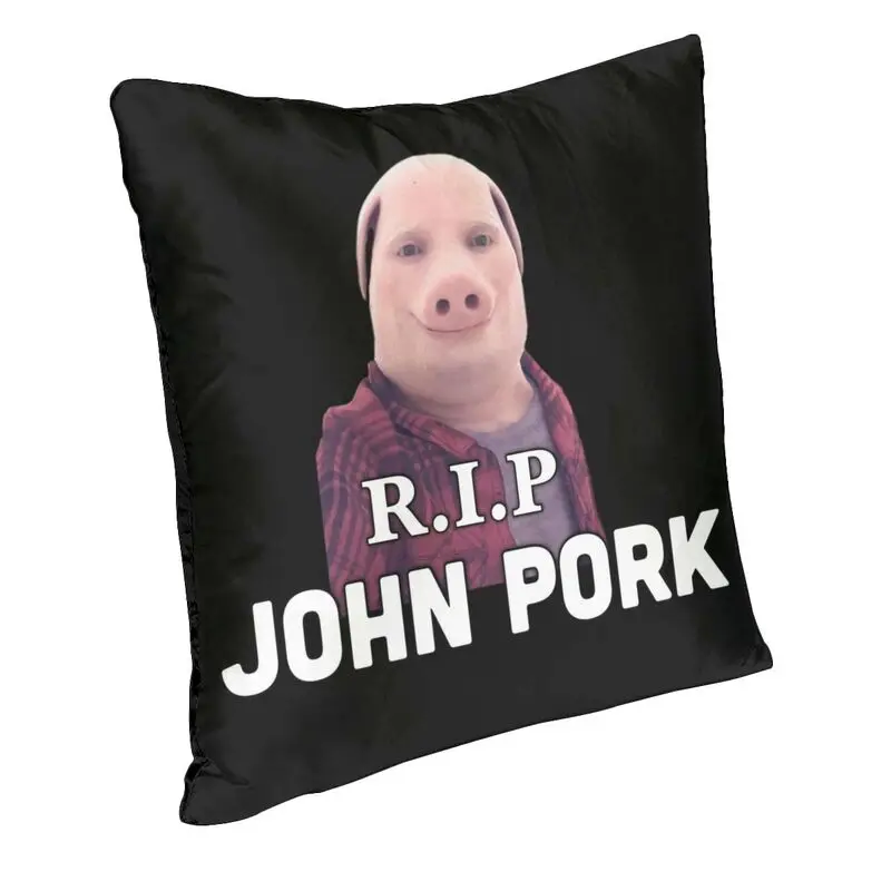 RIP John Pork Cushion Covers Sofa Decoration Square Throw Pillow Case 40x40cm
