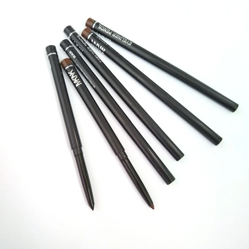1pcs 여성 메이크업 로터리 개폐식 아이 라이너 펜슬 방수 아이 라이너 펜 블랙과 브라운 눈썹 연필 미용 도구