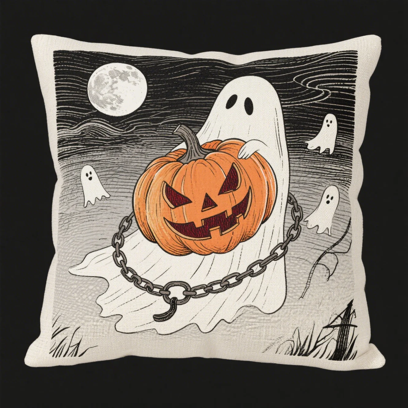 

Spooktacular Fun Dia De Los Muertos Pillowcase With Eerie Skeleton Designs For A Playfully Frightful Bedroom