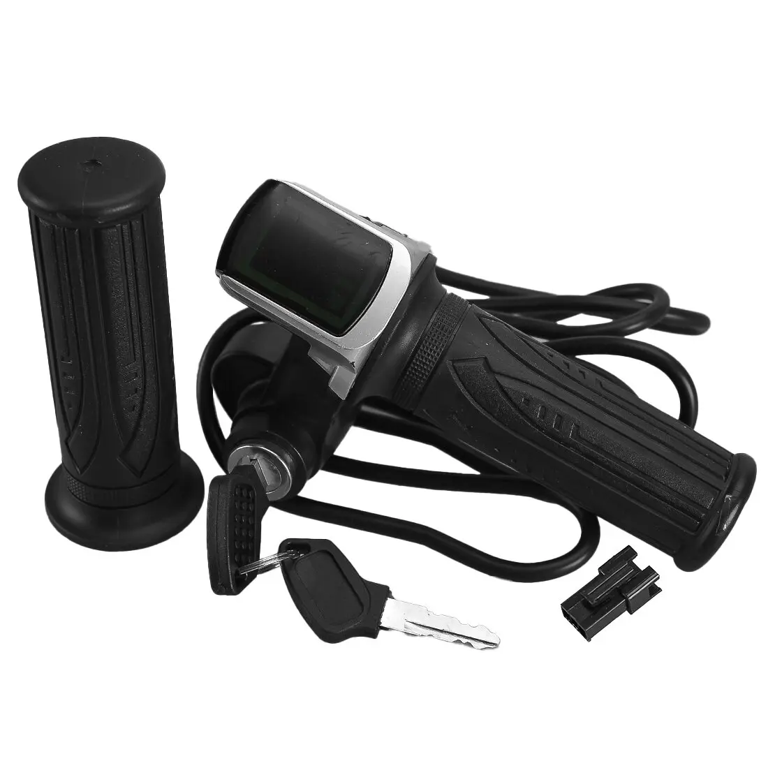 

1 Pair Electric Bike Twist Throttle E-bike Bicycle Scooter Speed Control with 2 Keys 24V