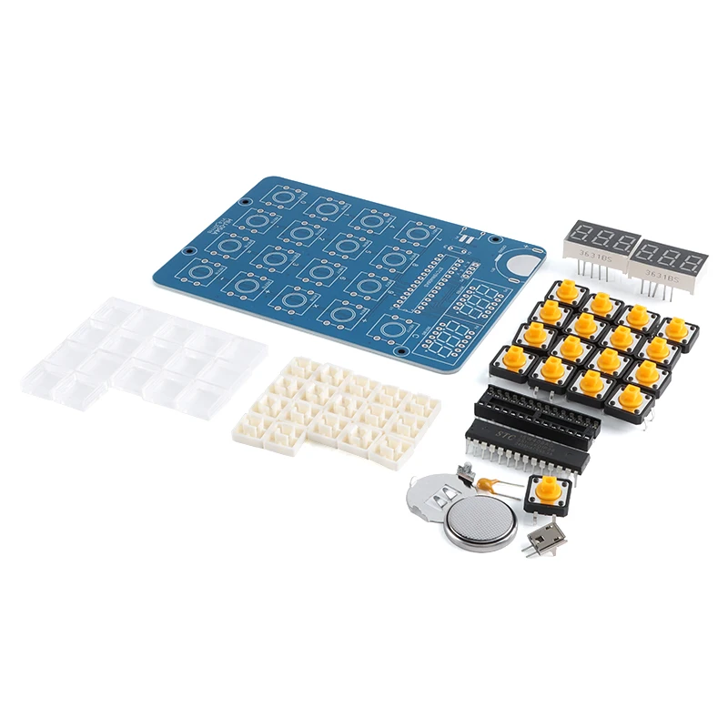 مجموعة الآلة الحاسبة DIY وحدة إلكترونية صنع 51 MCU تمارين لحام أجزاء عرض الأنبوب الرقمي محلية الصنع #1