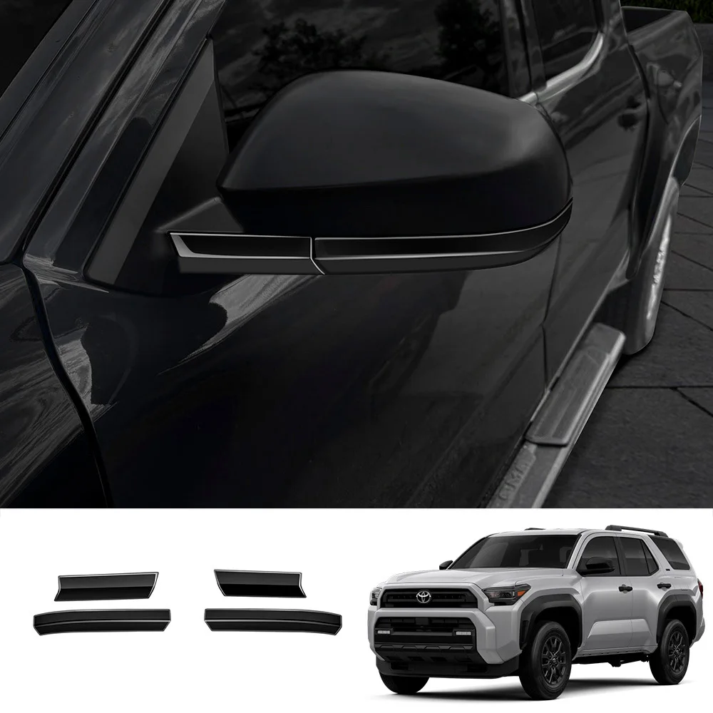 

4Pcs For Toyota 4Runner 2025 Chrome Side Rear View Mirror Decorative Strip Glitter Exterior Car Styling Tuning Auto Accessories