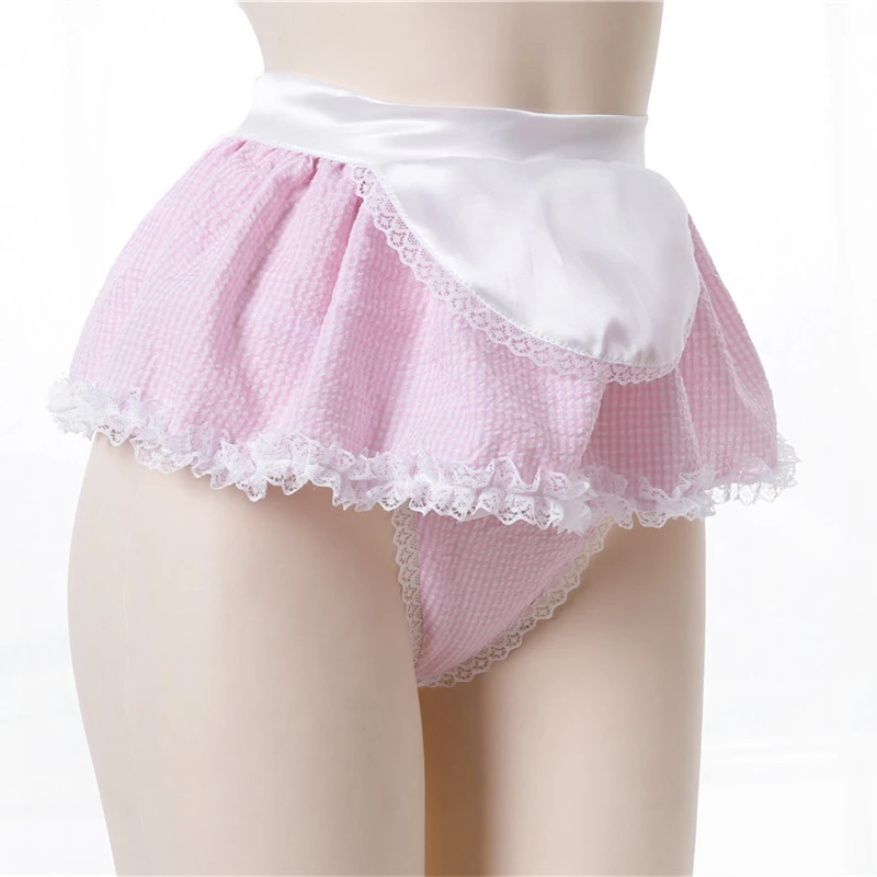 Lingerie Cosplay Pink seksi pakaian seks Apron kualitas tinggi Jepang Kawaii pakaian seragam gaun Babydoll pakaian rok mini renda