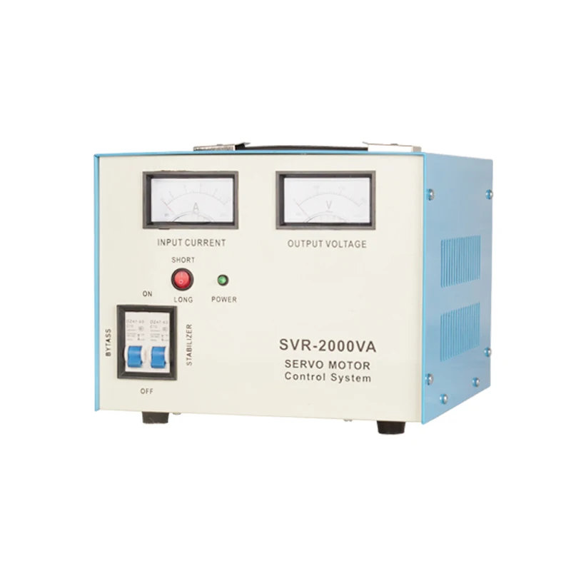 SVR 2000W Automatic Voltage Regulator Single Phase 100% Copper AVR 220V Output Service Teaching Experiment Voltage Protector