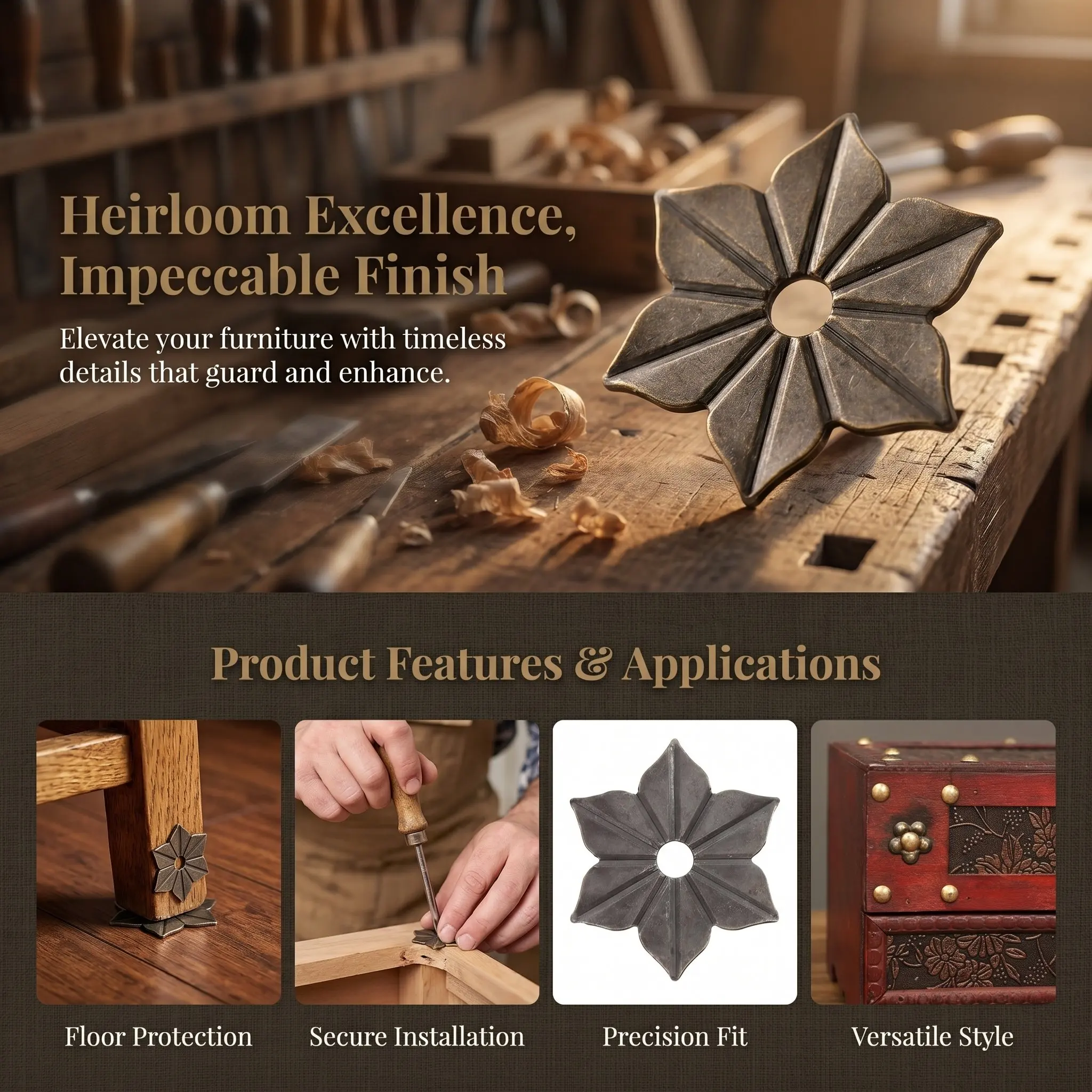 50 Peças de Arruelas Metálicas - Furniture Upholstery Hardware avaliação e preço