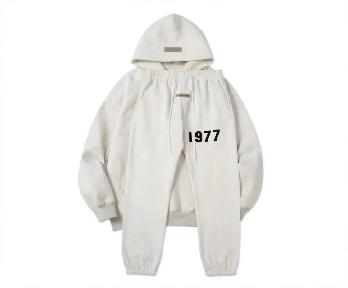 Print Hoodie & Sweatpants Set – Oversized Streetwear Tracksuit for Casual & Gym Wear