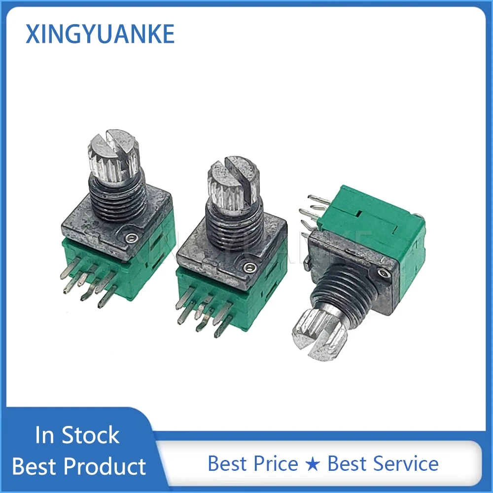 2PCS RK097 Type Duplex 6-Pin B20K B203 B50K B503 B100K B104 Amplifier Audio Volume Precision Potentiometer Shaft Length 10MM
