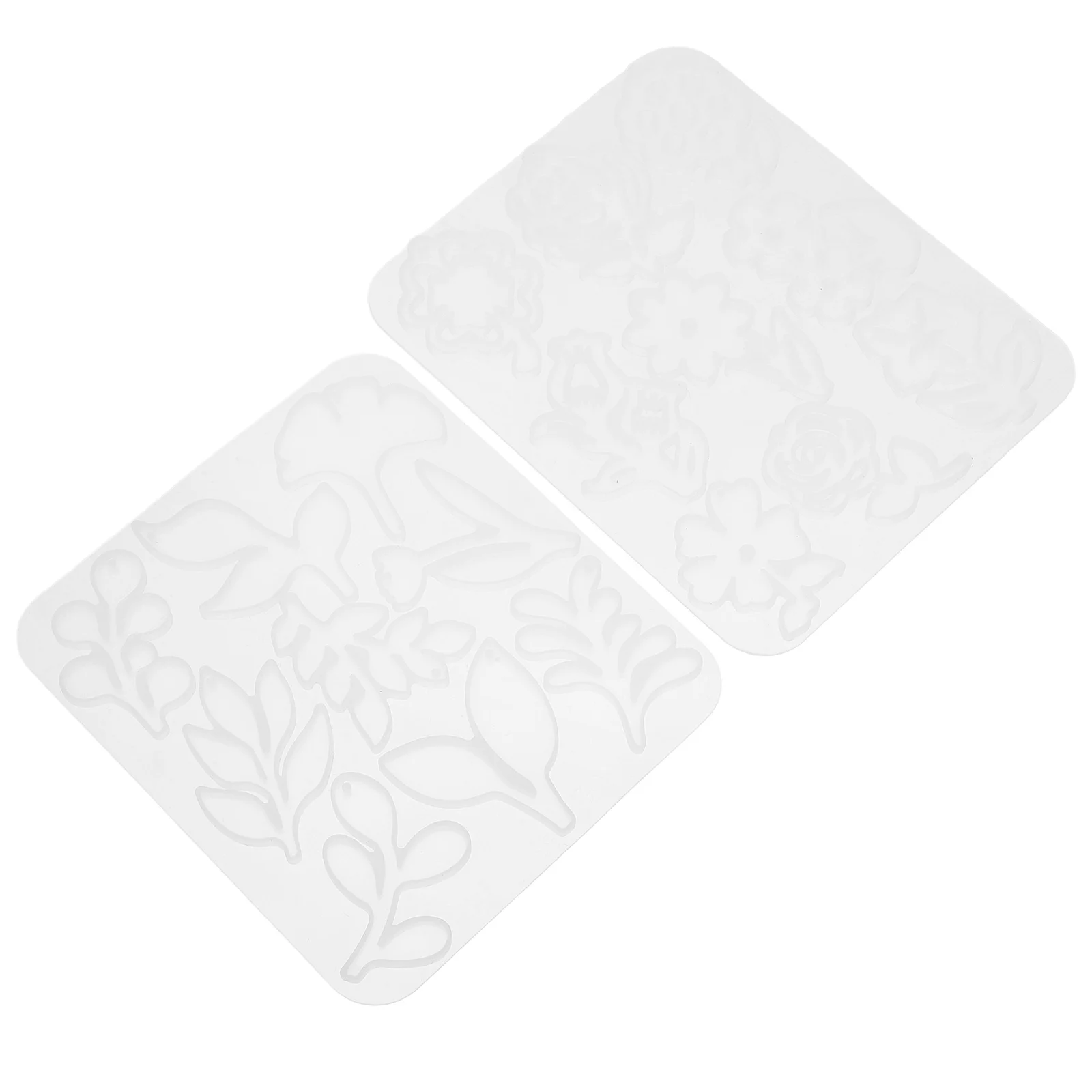 

2Pcs Resin Silicone Mold Earrings Jewelry Making Supplies DIY Epoxy Pendant Casting Molds for Crafts