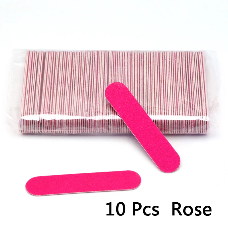 10/20 Stück Holz-Nagelfeilen 9cm Doppelseitiger Schleifblock Polier-Nagelfeilen Maniküre-Werkzeug Professionelles Schleifpapier für Fingernägel