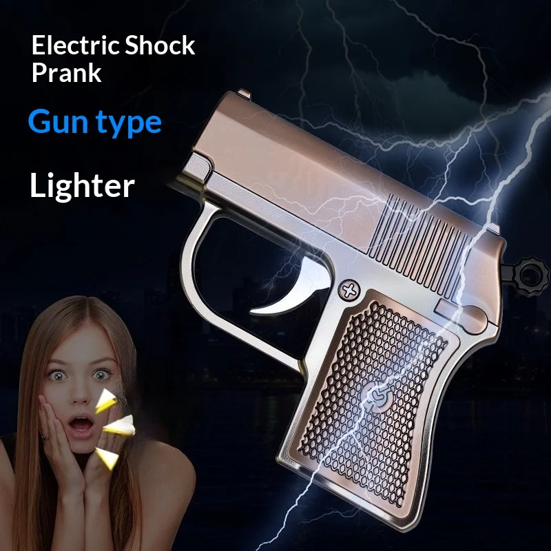 

Компактная портативная газовая зажигалка 2026 Creative Safety Current Trick с синим пламенем, ветрозащитная, для использования на улице, для курения