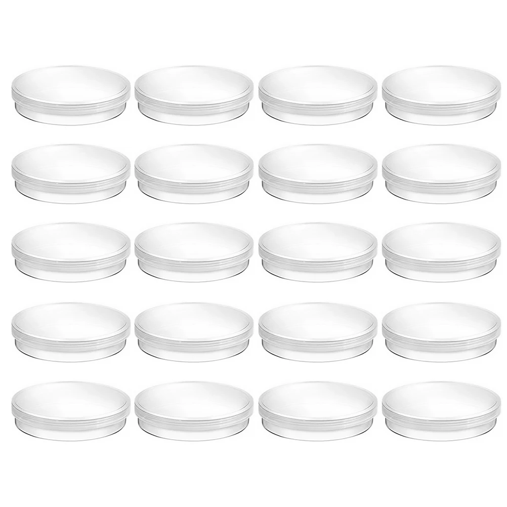 

30Pcs Plastic Petri Dishes Transparent Disposable Laboratory Culture Plates for Kids Scientific Biology Microbiology Study