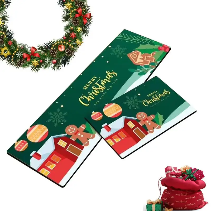 Christmas Kitchen Floor Mat Christmas Doormat Front Door Area Mat Reusable Merry Christmas Kitchen Rugs Bathroom Door Mat For