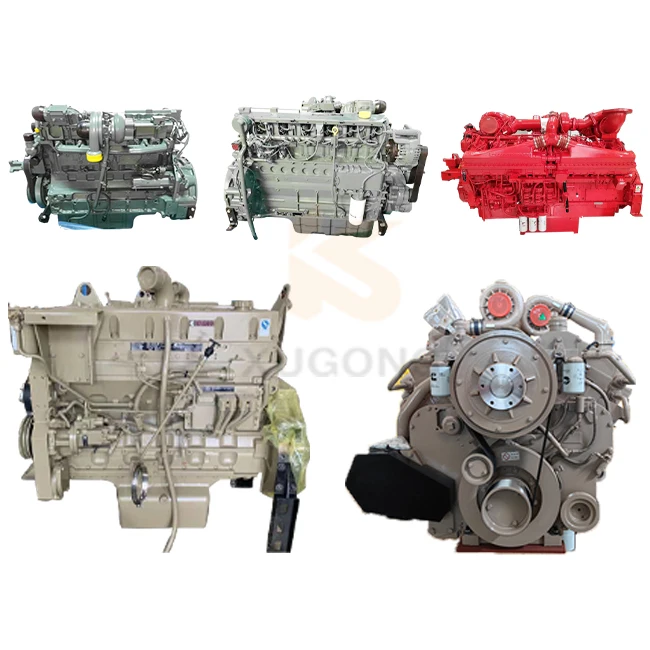 For Cummins QSM11 4BT 6BT 6CT QSX15 QSK19 350HP 450HP 6 Cylinder Marine Diesel Engine Motor Assembly for Boat