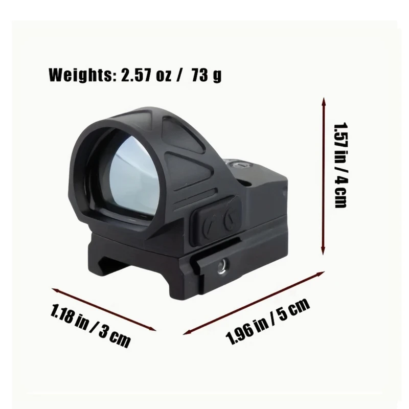 Gideon Optics Omega Green/Red Circle Dot Sight RMR Footprint Optics |   US-LAGER