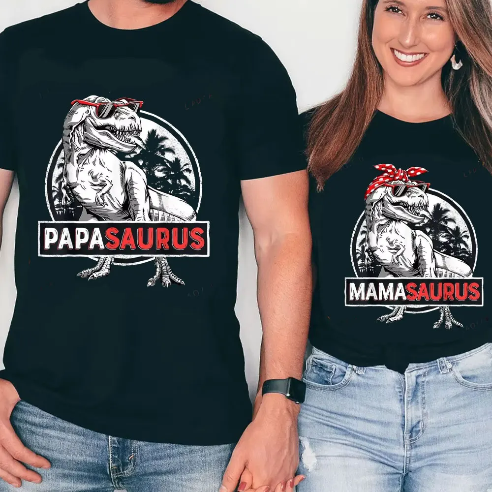 Papasaurus Men T Shirt Rex Papa Saurus Dinosaur Classic Cotton Shirts Crazy Faddish T Shirts Hipster Harajuku Graphic T Shirts