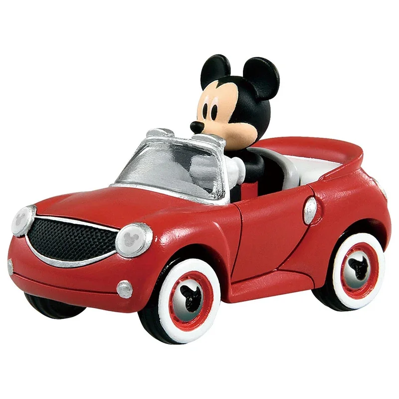 TAKARA TOMY diecast alloy model Disney Racing MR-07 Hot convertible Mickey, boy collection display toy, children's holiday gift.